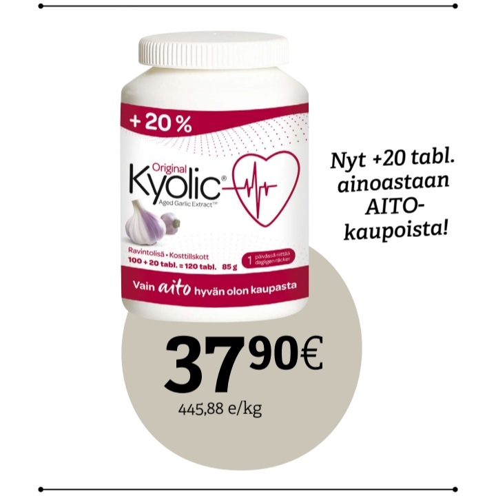 Jälkihajuton ja tehokas valkosipulivalmiste